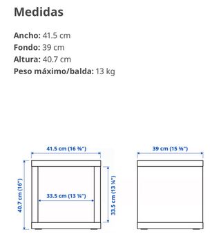 Estantería Cubo Kallax Ikea Blanca