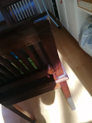 Banqueta de madera para dormitorio o recibidor