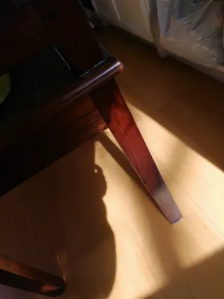 Banqueta de madera para dormitorio o recibidor