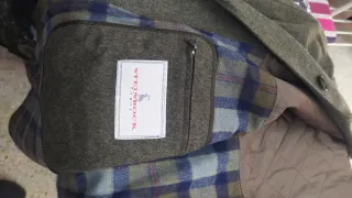 Abrigo vintage Marca Luxus Himalaya Loden verde.