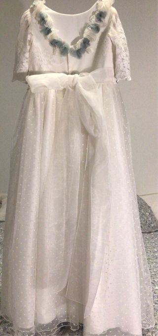 Vestido de Comunión Blanco Niña
