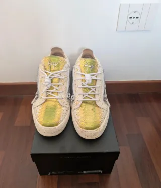 Giuseppe Zanotti Scarpe Uomo 43 e mezzo Oro Bianco