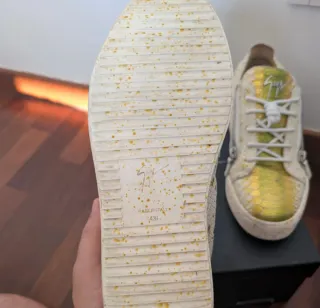 Giuseppe Zanotti Scarpe Uomo 43 e mezzo Oro Bianco