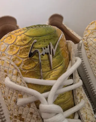 Giuseppe Zanotti Scarpe Uomo 43 e mezzo Oro Bianco