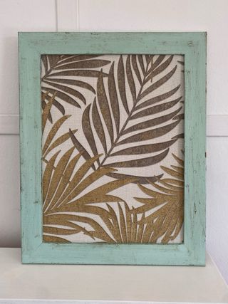 Cuadro Hojas Tropicales 38x47cm