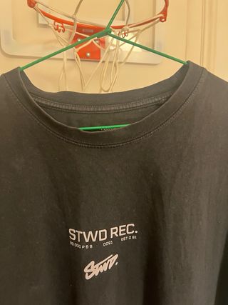 Camiseta Pull&Bear Negra Talla L