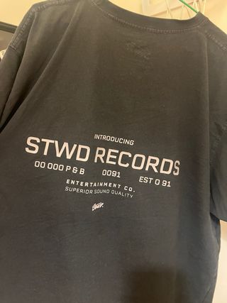 Camiseta Pull&Bear Negra Talla L