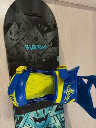 Tabla Snow Burton 120cm mas fijaciones Burton