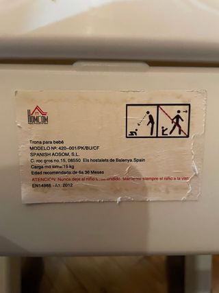 Silla mecedora bebé Homcom