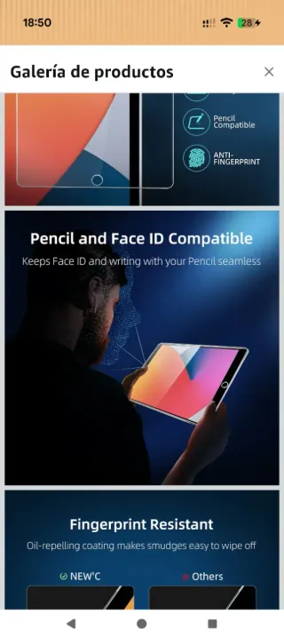 Cristal Protector iPad 7, 8, 9 NEW'C