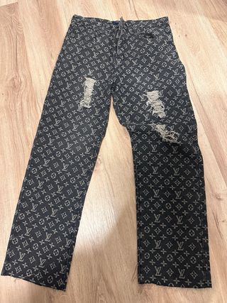 Pantaloni Louis Vuitton Monogram effetto scolorito
