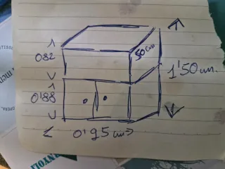 Acuario grande con mueble inox