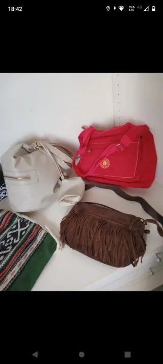 Lotto 6 borse donna vari modelli