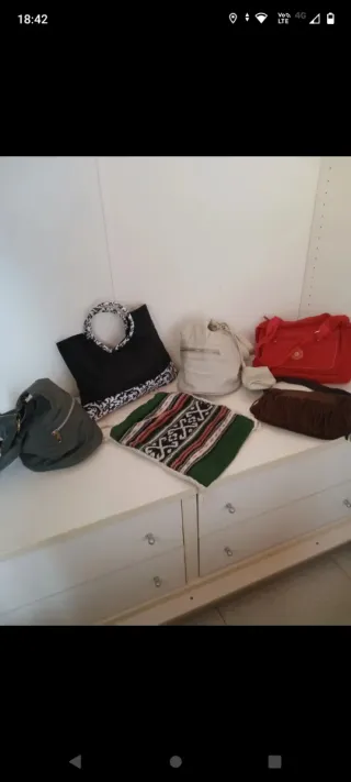 Lotto 6 borse donna vari modelli