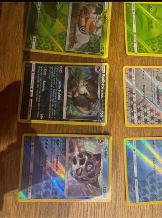 Carte Pokemon Nidorino, Mareanie, Grubbin, Jangmo-