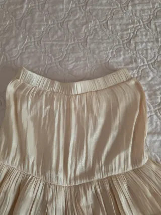 Vestito a balze beige taglia unica