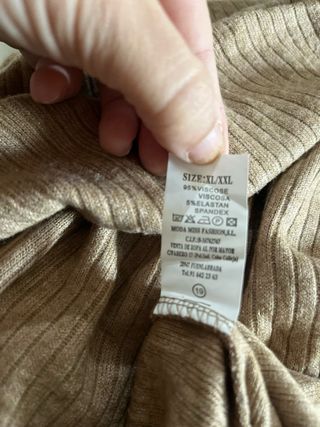 Conjunto jersey y pantalón camel. A estrenar.