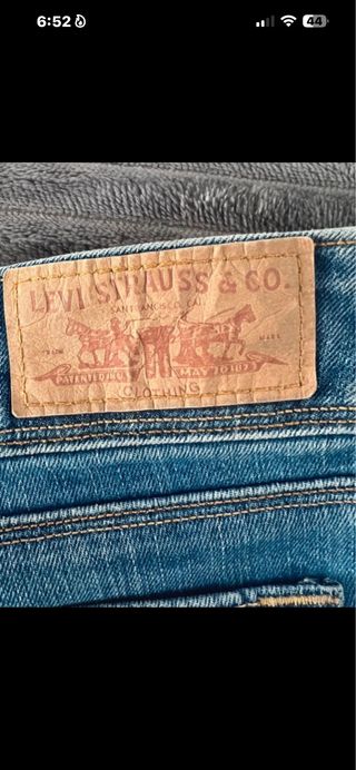 Levi's 571 Slim Fit Jeans W34 L34 Chiaro