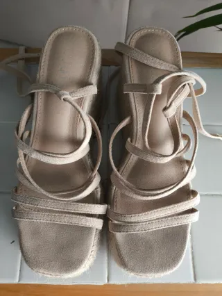 Sandalias Plataforma JOIA Beige Talla 40