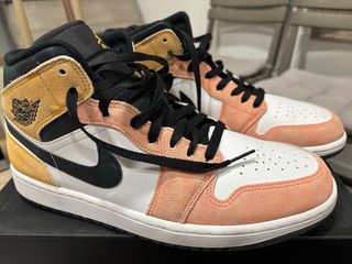 Nike Air Jordan Mid Naranja Blanco