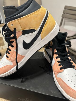 Nike Air Jordan Mid Naranja Blanco