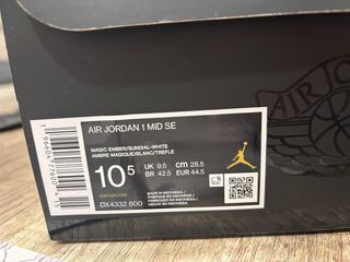 Nike Air Jordan Mid Naranja Blanco