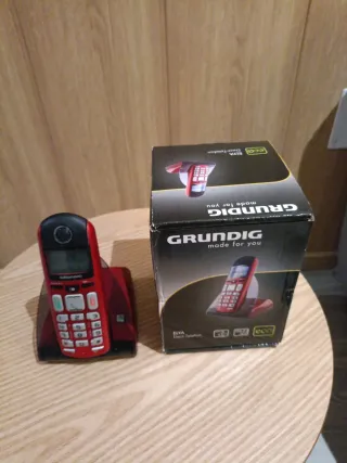 Teléfono Inalámbrico Grundig Rojo