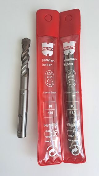 2 Brocas percusión SDS-PLUS Wurth d:10