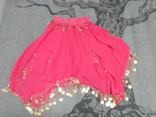 Falda danza árabe con monedas