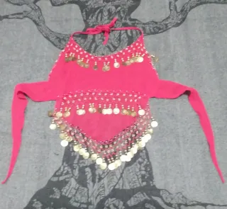 Falda danza árabe con monedas