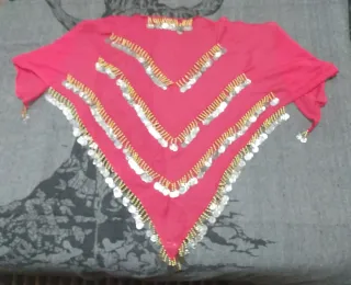 Falda danza árabe con monedas