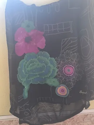 Blusa Transparente Estampada Flores