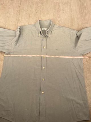 Camisa Lacoste  azul grisaceo Talla L