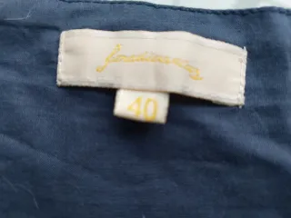 Falda larga Stradivarius azul