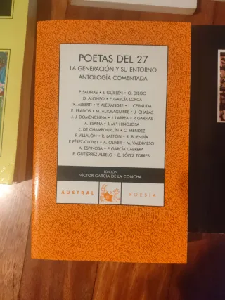 Poetas del 27: Antología Comentada