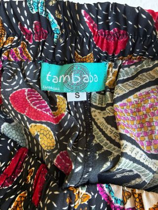 Pantalón ancho estampado étnico