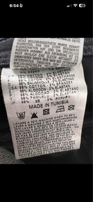 Diesel Thanaz W28 L34 Slim Skinny Jeans