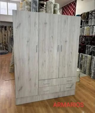 Armadio bianco a 6 ante con cassetti