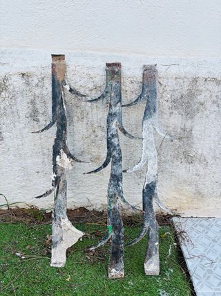 Rejas macizas de hierro para restaurar