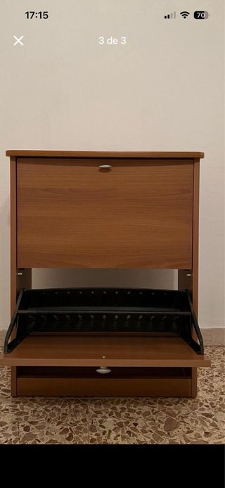 Scarpiera in colore marrone