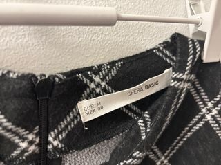 Vestido de manga larga a cuadros