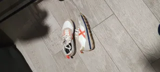 Zapatillas Munich Naranja y Blanco