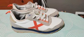 Zapatillas Munich Naranja y Blanco