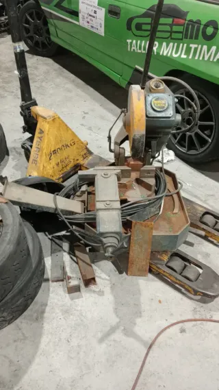 Tronzadora para cortar hierro