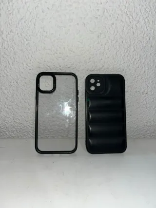 Fundas para iPhone transparentes y negras
