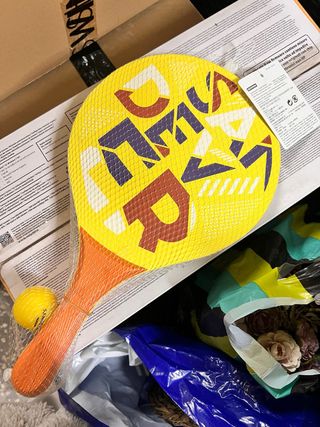 Set Palas Playa Sandever Woody amarillas