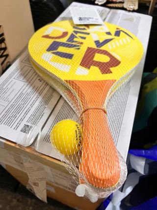 Set Palas Playa Sandever Woody amarillas