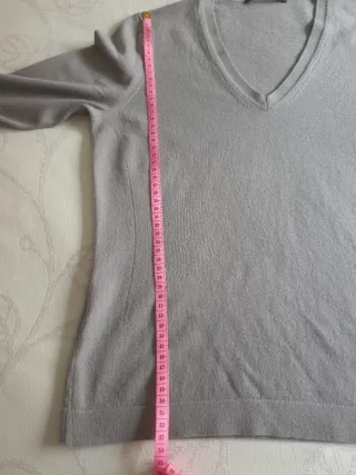 Jersey HUGO BOSS mujer gris talla M    Lana virgen