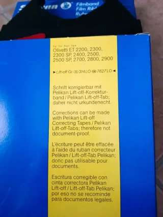 Nastri e correttori per Olivetti ET