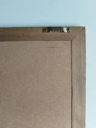 Pizarra marco de madera con calendario